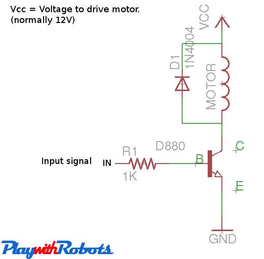 One direction motor control